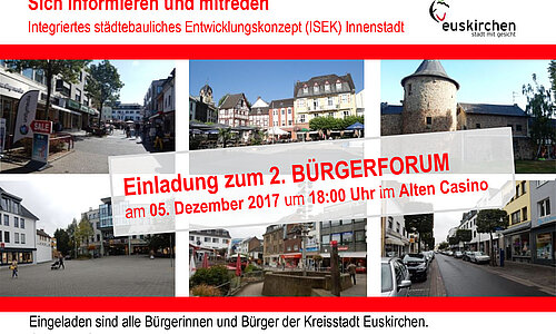 Einlaungskarte zum 2. Bürgerforum am 5. Dezember 2017