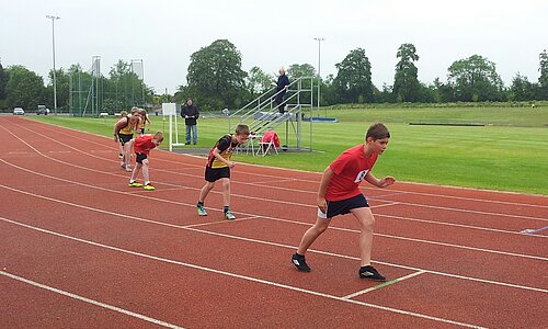 Start zum 800 m-Lauf in Basingstoke