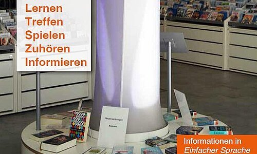 Titelbild Bibliotheksflyer einfache Sprache