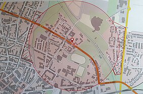 Evakuierungsgebiet Bombenfund 16.07.2019 Evakuierungsgebiet Bombenfund 16.07.2019