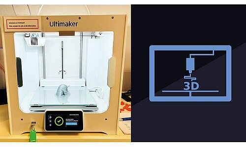 Ein 3D-Drucker.