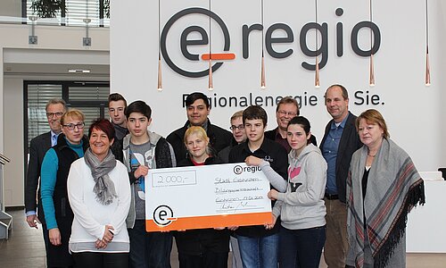 Spendenübergabe e-regio