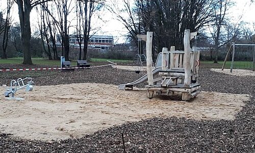 Der neue Spielplatz im Veybachpark