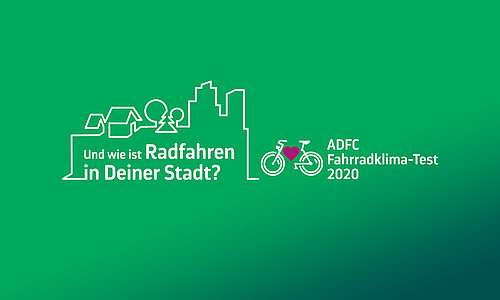 Logo des ADFC-Fahrradklima-Tests 2020
