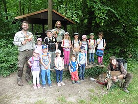 Besuch im Wald Kita Nahestraße und Kiefernweg