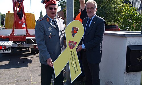 Bürgermeister Dr. Uwe Friedl und Brigadegeneral Roland Brunner