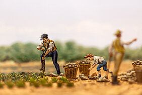 Ausschnitt aus dem Diorama "Zuckerrübenernte um 1869" Ausschnitt aus dem Diorama "Zuckerrübenernte um 1869"