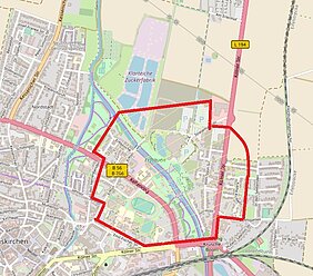 Evakuierungsgebiet Bombenfund Erftauen Evakuierungsgebiet Bombenfund Erftauen