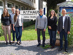 Auszubildende der Stadt Euskirchen mit Ausbildungsleiter