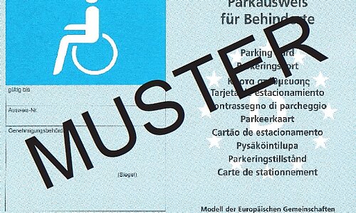 Parkausweis für Schwerbehinderte