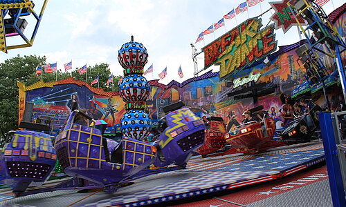 Eine Ansicht der Euskirchener Kirmes.