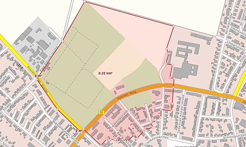 Der Radius der Bombenentschärfung.