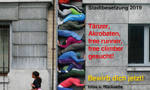 Frontseite Flyer Tänzersuche