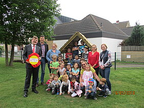 Übergabe neues Pfahldorfhaus Übergabe neues Pfahldorfhaus
