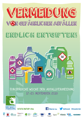 Plakat Vermeidung von gefährlichen Abfällen Plakat Vermeidung von gefährlichen Abfällen