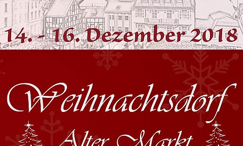 Plakat Weihnachtsdorf